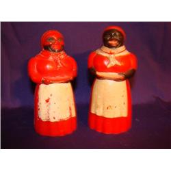 Black Mammy Shaker & Creamer-plastic