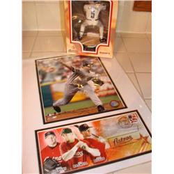 Astro Items-Matted Photo w/Stamp, Bagwell Figure