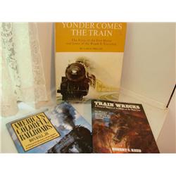 3 Hardcover books on Trains, RR's & Train Wrecks