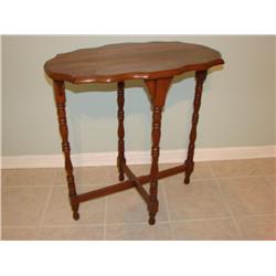 Scalloped Edge Occasional Table