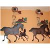 Image 1 : 2 Handcrafted Metal Horse Wall Hangings
