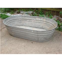Galvanized Cowboy Washtub