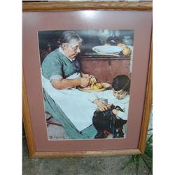 Norman Rockwell Framed & Matted Print