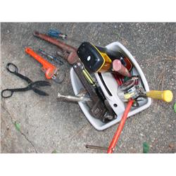 Tools:pipe wrenches, screwdrivers, variety!