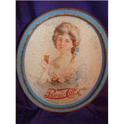 Pepsi-Cola 5 cent oval metal tray