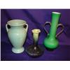 Image 1 : 3 Art Glass & Pottery Vases
