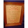 Image 1 : Framed Cross-Stitched Sampler