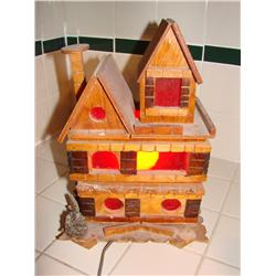 Lighted Wood Handcrafted House