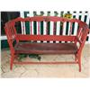 Image 1 : Painted Red Porch Bench