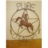 Image 1 : Metal "Pure Country" bucking bronc wall hanging