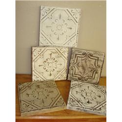 5 Framed Tin Ceiling Tiles