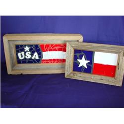 Framed USA & Texas Tiles