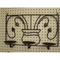 4 Metal Wall Hanging Candle Holders