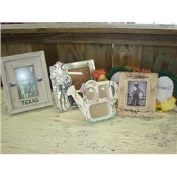 6 Picture Frames-Cowboy, Texas, Rooster & Floral