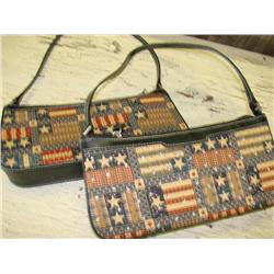 2 Red, White & Blue Texas Star Purses