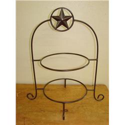 2 Tier Texas Metal Pie Rack