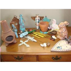 Garden Lot-Chimes, Planter, Bunnies (13 items)