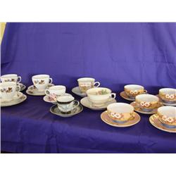 12 Teacups & Saucers