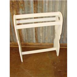 White Painted Quilt Rack