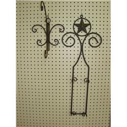 2 Metal Hangers-One for plates, one for hats!