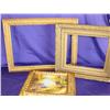 Image 1 : 3 Ornate Gold Frames-One w/Oil on Canvas