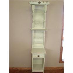 Shabby Chic Green Shelf Cabinet