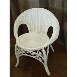 White Wicker Chair