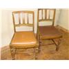 Image 1 : 2 Wooden Chairs w/Padded Seats