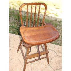 Wood Child's High Chair