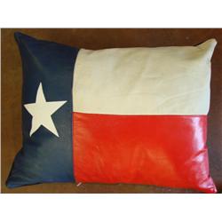 Leather Flag Pillow