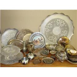 Large Amount of Silver, Pewter, Plate & Aluminum