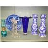 Image 1 : Blue & Crystal Glassware-7 items