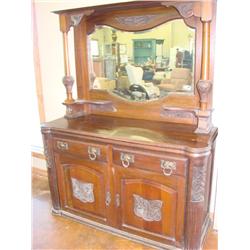 Sideboard with Beveled Mirror
