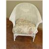 Image 1 : White Wicker Chair