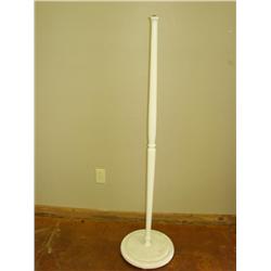 White Painted Floor Lamp-needs wiring