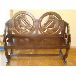 Double Horse Head Bench
