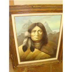 Oil On Canvas "Remembering the Battle" by S. Garcia