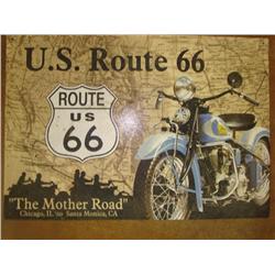Metal Route 66 Sign