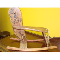 Primitive Old Child's Rocking Horse