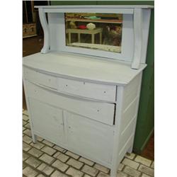 White Painted Buffet w/Mirror