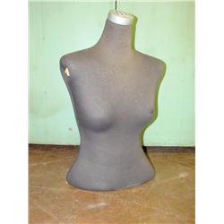 22" Tall Wood Manequin Bust