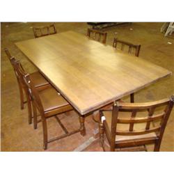 Tressle Base Table with 6 Chairs