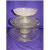 Image 1 : 3 Crystal Cake Plates