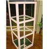 Image 1 : 4 Tier Pink Painted Shelf Unit