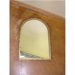 Gold Metal Framed Mirror