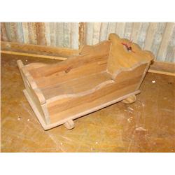 Wood Doll Cradle