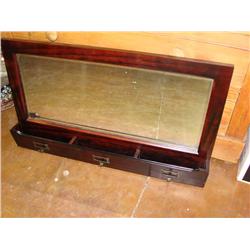 Beveled Mirror Wall Pocket Shelf