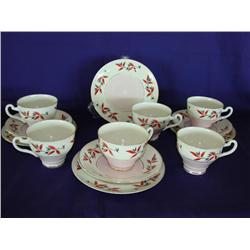 Fine Bone China Teacups & Saucers (22kt.edging)