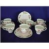 Image 1 : Fine Bone China Teacups & Saucers (22kt.edging)