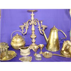 Large Lot of Brass (14 items)